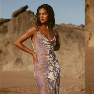 RAT & BOA Athena Maxi Dress - Purple Gold